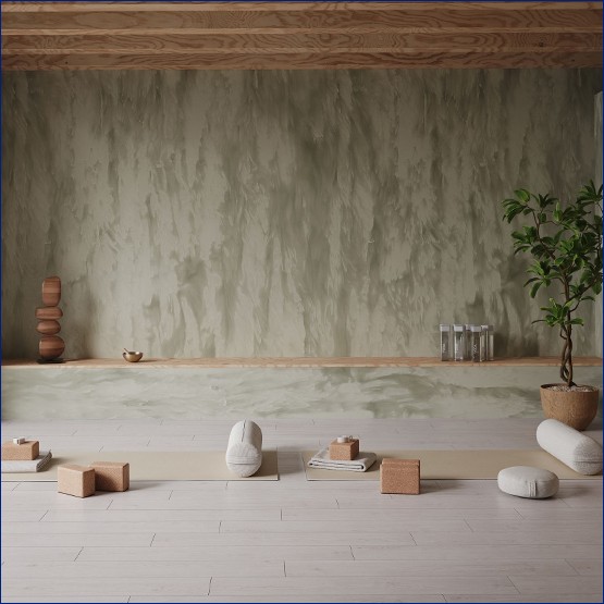 Интерьер с EPL254 Клен Киото светлый