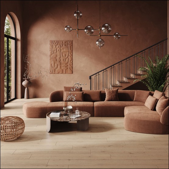 Интерьер с EPL287 Дуб Луара светлый